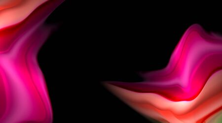 Liquid colors fluid gradients on black backgroundのイラスト素材