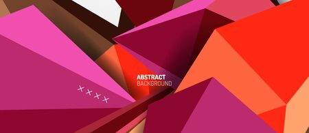 Trendy simple triangle abstract background, dynamic motion concept. Vector Illustration For...