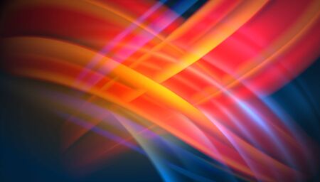 Creative fluid wave lines abstract background. Trendy abstract layout template for business or technology presentation, internet poster or web brochure cover, wallpaperのイラスト素材