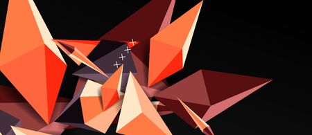 Trendy simple triangle abstract background, dynamic motion concept. Vector Illustration For...
