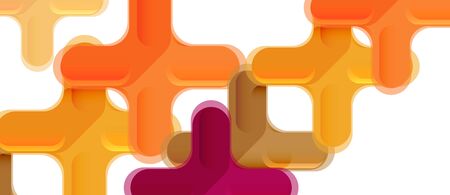 Glossy multicolored plastic style cross composition, x shape design, techno geometric modern...