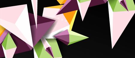 Trendy simple triangle abstract background, dynamic motion concept. Vector Illustration For...