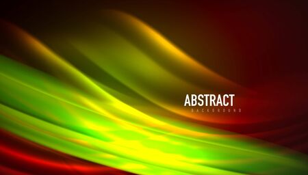 Fluid wave lines background. Trendy abstract layout template for business or technology presentation, internet poster or web brochure cover, wallpaperのイラスト素材