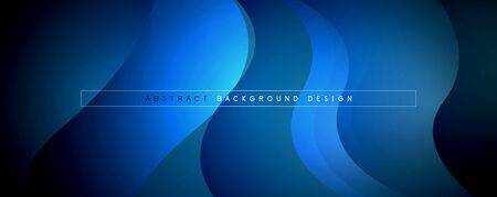 Trendy simple fluid color gradient abstract background with dynamic wave line effect. Vector Illustration For Wallpaper, Banner, Background, Card, Book Illustration, landing pageのイラスト素材