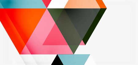 Geometric abstract background, mosaic triangle and hexagon shapes. Trendy abstract layout template...