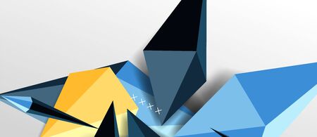 Trendy simple triangle abstract background, dynamic motion concept. Vector Illustration For Wallpaper, Banner, Background, Card, Book Illustration, landing pageのイラスト素材