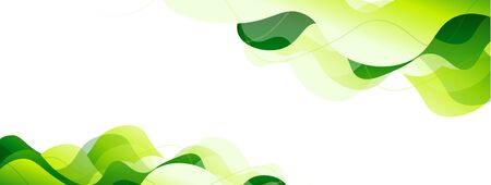 Green gradient fluid color wave background. Vector Illustration For Wallpaper, Banner, Background, Card, Book Illustration, landing pageのイラスト素材