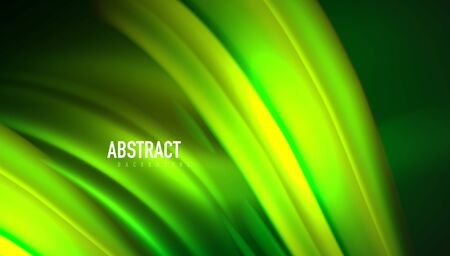 Fluid wave lines background. Trendy abstract layout template for business or technology presentation, internet poster or web brochure cover, wallpaperのイラスト素材