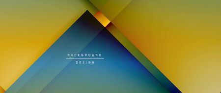 Square shapes composition, fluid gradient geometric abstract background. 3D shadow effects, modern design templateのイラスト素材