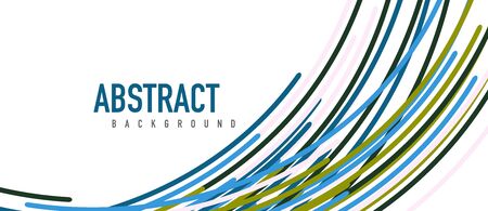 ?bstract moving colorful lines vector backgrounds for cover, placard, poster, banner or flyerのイラスト素材