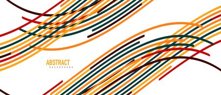 abstract moving colorful lines vector backgrounds for cover, placard, poster, banner or flyer