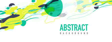 Trendy liquid style shapes abstract design, dynamic vector background for placards, brochures, posters, web landing pages, covers or bannersのイラスト素材