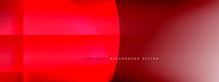 Vector abstract background - circle and cross on fluid gradient with shadows and light effects. Techno or business shiny design templates for textのイラスト素材