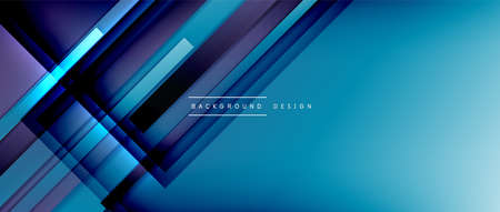 Dynamic lines on fluid color gradient. Trendy geometric abstract background for your text graphics