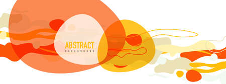 Trendy liquid style shapes abstract design, dynamic vector background for placards, brochures, posters, web landing pages, covers or bannersのイラスト素材