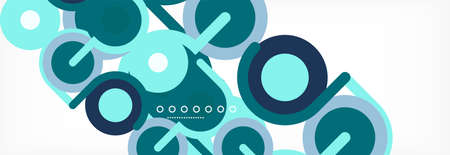 Circles and lines abstract background for covers, banners, flyers and posters and other templatesのイラスト素材