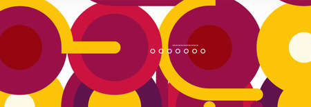 Circles and lines abstract background for covers, banners, flyers and posters and other templatesのイラスト素材