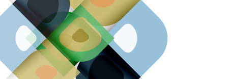Set of vector modern geometric abstract backgrounds with repeating abstract round shapes patterns...