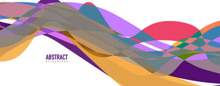 Fluid wave colorful abstract background. Dynamic colorful vibrant vector designのイラスト素材