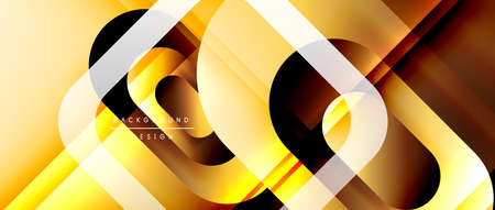 Vector geometric abstract background with lines and modern forms. Fluid gradient with abstract round...