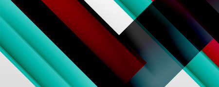 Geometric abstract backgrounds with shadow lines, modern forms, rectangles, squares and fluid...
