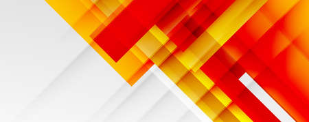 Geometric abstract backgrounds with shadow lines, modern forms, rectangles, squares and fluid gradients. Bright colorful stripes cool backdropsのイラスト素材