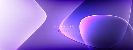 abstract background - liquid bubble shapes on fluid gradient with shadows and light effects. Shiny...