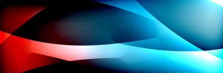 Fluid gradient neon color waves abstract backgroundのイラスト素材