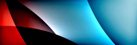 Fluid gradient neon color waves, vector abstract background