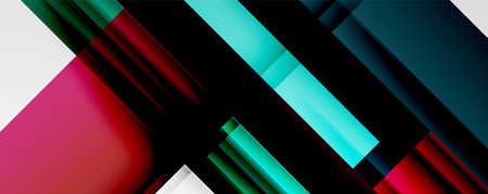 Geometric abstract backgrounds with shadow lines, modern forms, rectangles, squares and fluid...