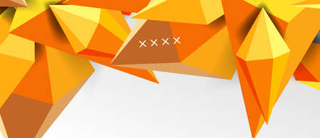 3d low poly abstract shape background vector illustration