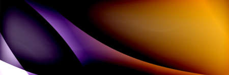 Fluid gradient neon color waves, vector abstract background