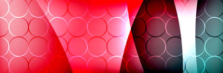 Fluid gradient neon color waves, vector abstract backgroundのイラスト素材