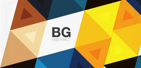 Mosaic triangle pattern abstract background for cover, banner, flyer and poster and other template