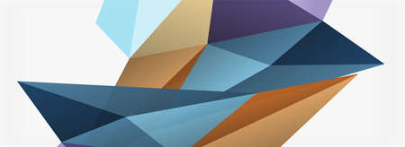 3d mosaic abstract backgrounds, low poly shape geometric design