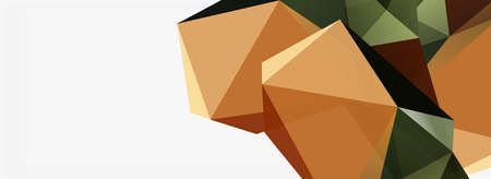 3d mosaic abstract backgrounds, low poly shape geometric design