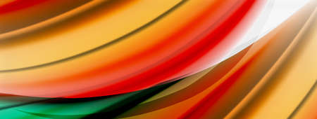 Abstract Background. Smooth flowing lines, blurred waves, rainbow color style stripes. Vector illustrations for covers, banners, flyers and posters and otherのイラスト素材