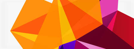 3d mosaic abstract backgrounds, low poly shape geometric design