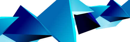 Triangle mosaic abstract background, 3d triangular low poly shapes. Geometric vector illustration...