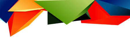 Triangle mosaic abstract background, 3d triangular low poly shapes. Geometric vector illustration...