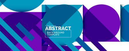 Clean minimal geometric abstract background with triangles and circles. Vector illustration for covers, banners, flyers and posters and other designsのイラスト素材