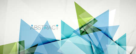 Geometric abstract background. Color triangle shapes. Vector illustration for covers, banners,...