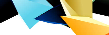 Triangle mosaic abstract background, 3d triangular low poly shapes. Geometric vector illustration for covers, banners, flyers and posters and otherのイラスト素材