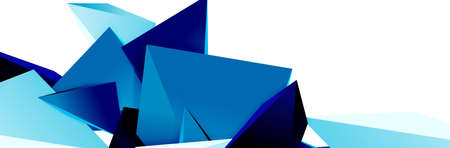 Triangle mosaic abstract background, 3d triangular low poly shapes. Geometric vector illustration...
