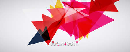Geometric abstract background. Color triangle shapes. Vector illustration for covers, banners,...