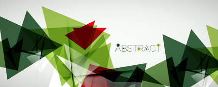 Geometric abstract background. Color triangle shapes. Vector illustration for covers, banners,...