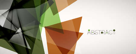 Geometric abstract background. Color triangle shapes. Vector illustration for covers, banners,...