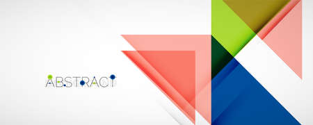 Set of vector triangle geometric backgrounds. Vector illustration for covers, banners, flyers and...
