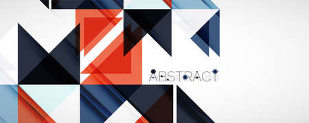 Set of vector triangle geometric backgrounds. Vector illustration for covers, banners, flyers and...