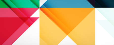 Set of vector triangle geometric backgrounds. Vector illustration for covers, banners, flyers and...